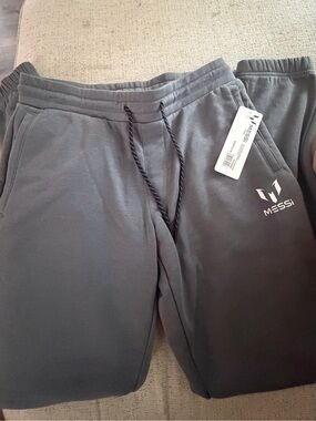 Messi Men's Charcoal Gray Jogger Sweatpants